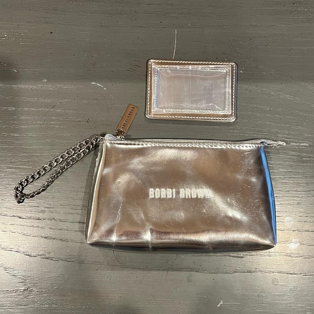 NWOT Bobbi Brown Metallic Eyeglasses Sunglasses Case Zip Pouch - Picture 1 of 9